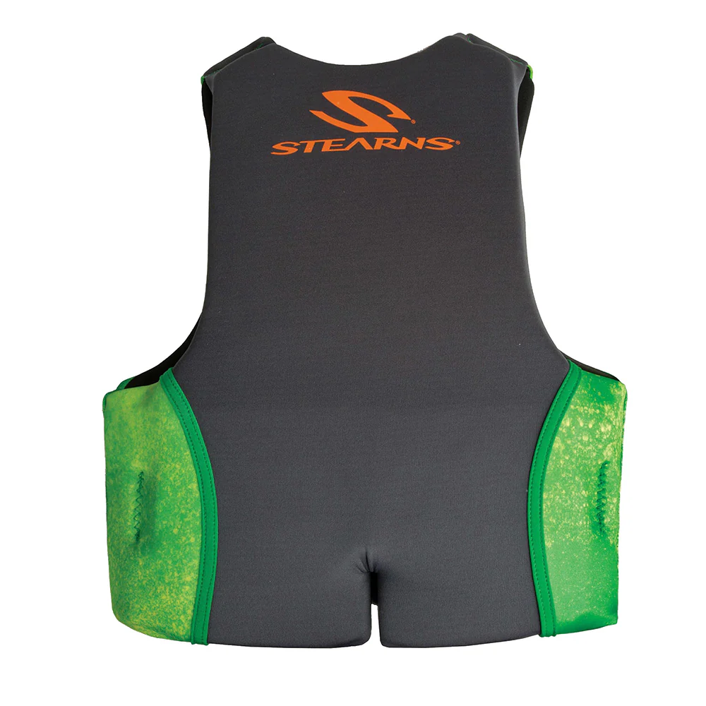 Stearns Youth Hydroprene Life Vest - Type III - Green - 50-90lbs [2000037956] - Image 2