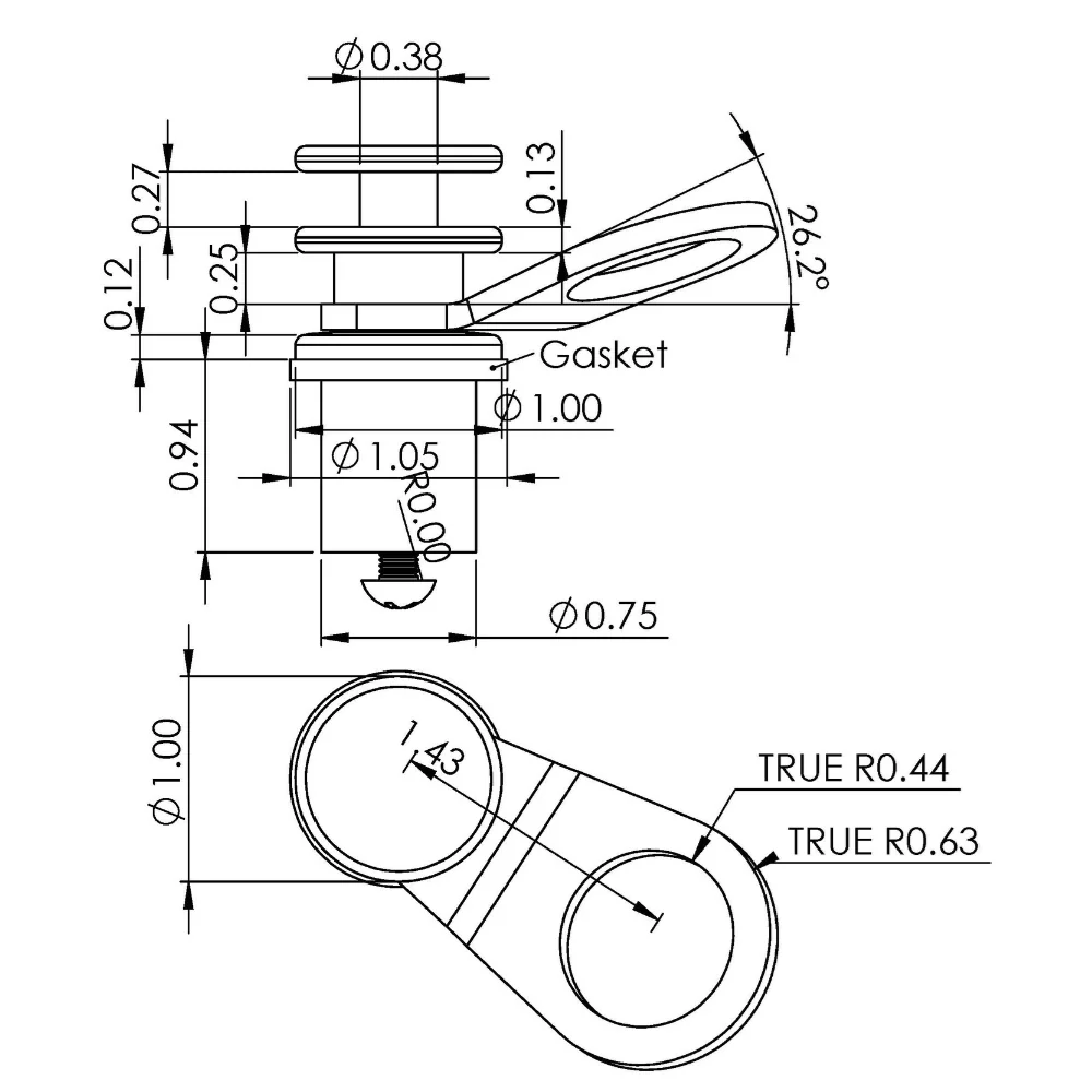 TACO Aluminum Quick-Release Fender Lock f/Pontoon Boats [F18-0186VEL-1] - Image 2