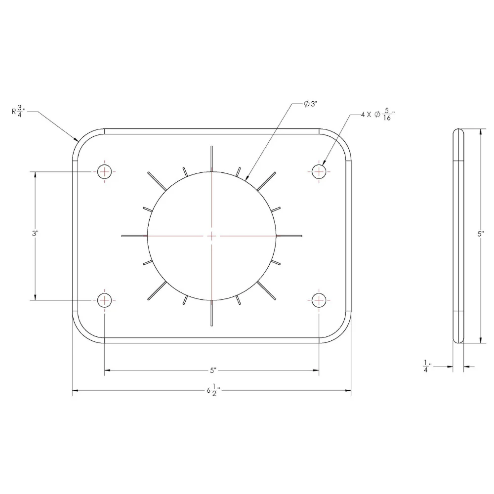 TACO Grand Slam 300 Universal Backing Plate f/GS-300  GS-390 - Pair [BP-0300BSY-1] - Image 2