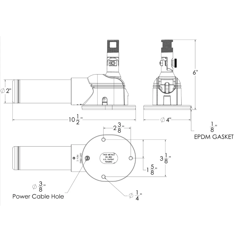 TACO Grand Slam 860 Electric VHF Antenna Mount [GS-860] - Image 4