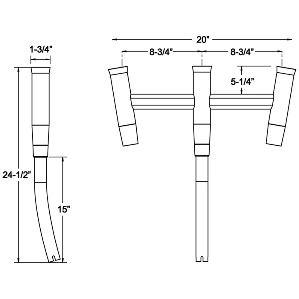 TACO Kite Fishing 3-Rod Cluster [F31-0770BSA-1] - Image 2