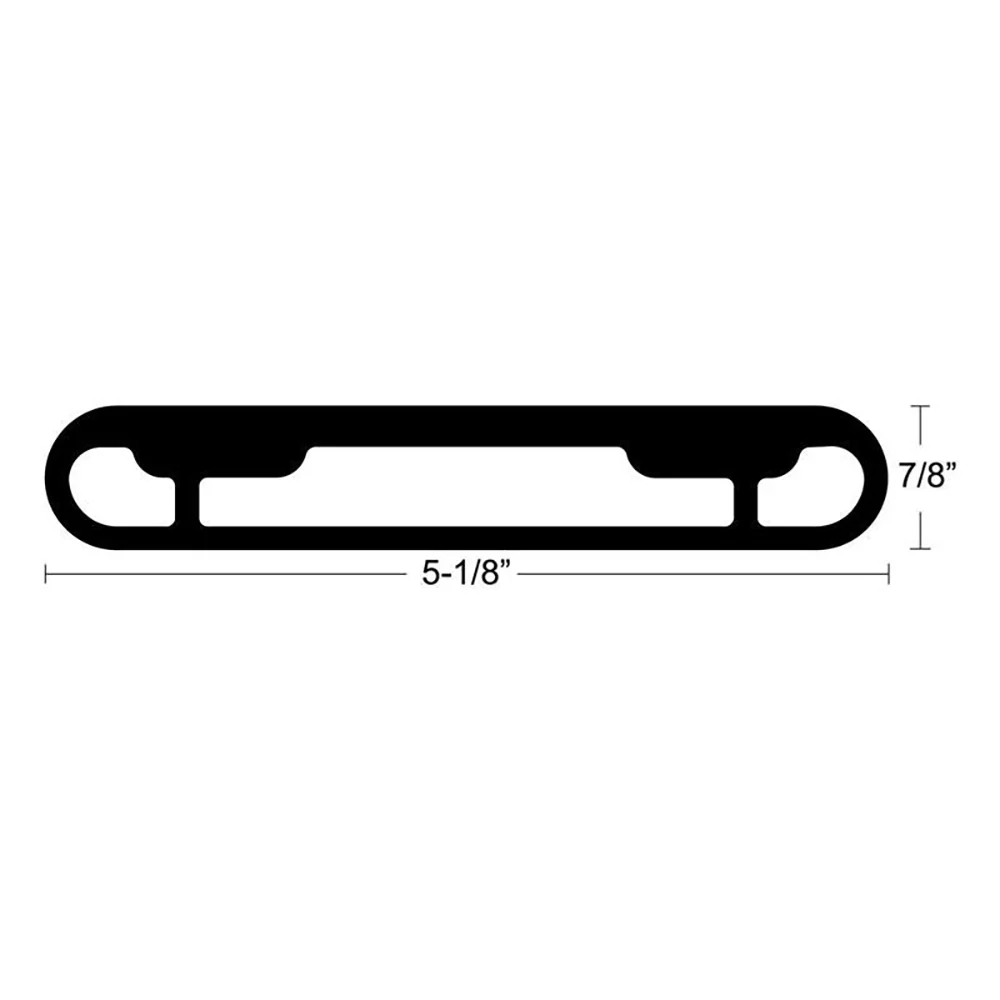 TACO T-Top Extrusion Plate Pre-Drilled for Grand Slams - 20" - Pair [GSE-1939BSA20] - Image 2