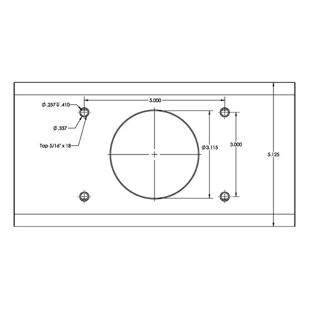 TACO T-Top Extrusion Plate Pre-Drilled for Grand Slams - 20" - Pair [GSE-1939BSA20] - Image 3