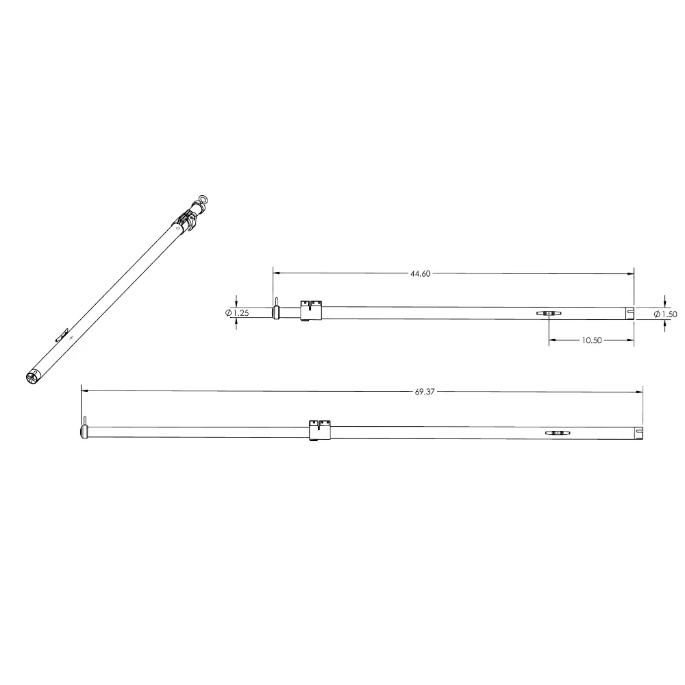 TACO Tele-Sun Aluminum Shade Poles w/Carry Bag [T10-7001VEL] - Image 2