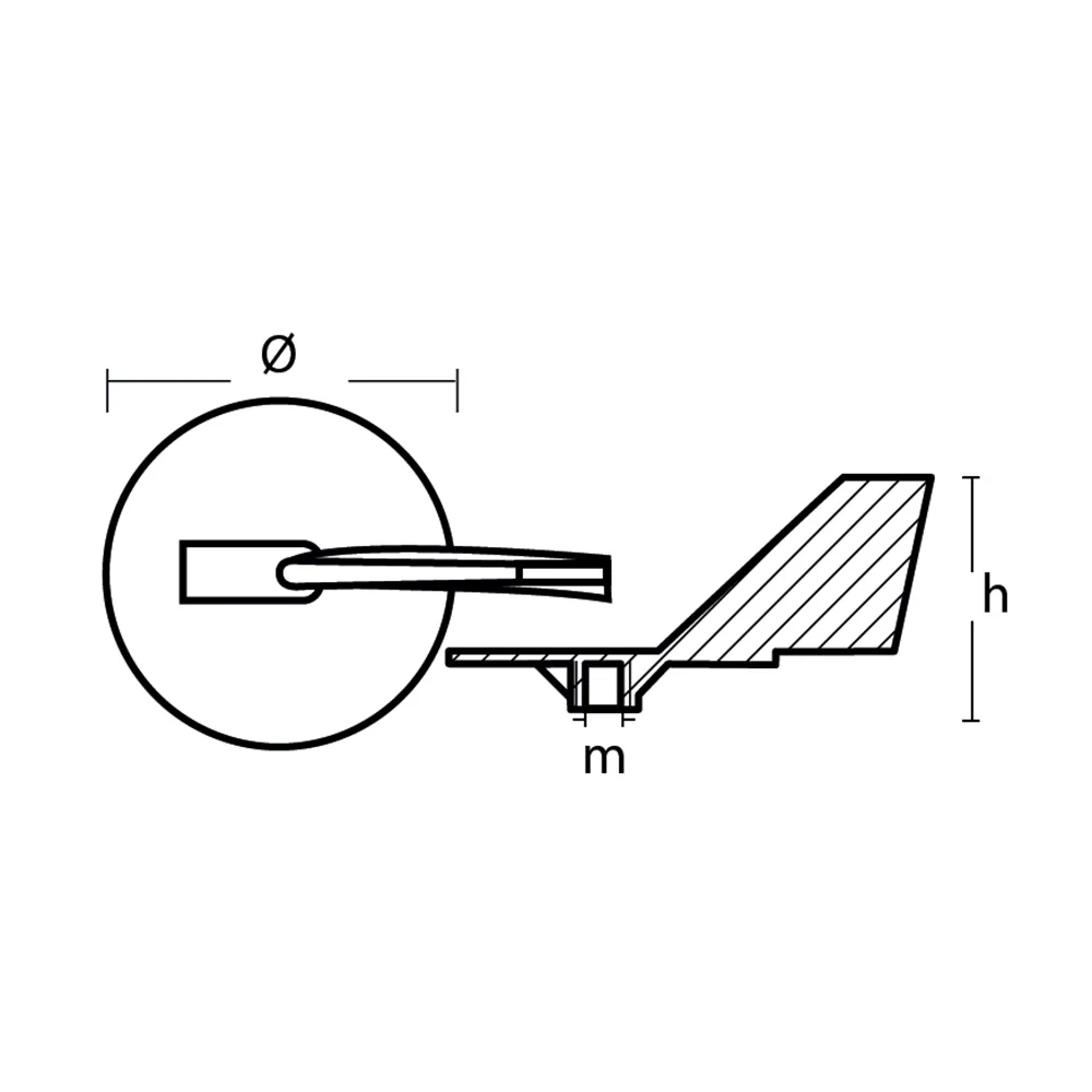 Tecnoseal Zinc Yamaha Trim Tab Anode f/150 - 225 HP Motors [01143] - Image 2