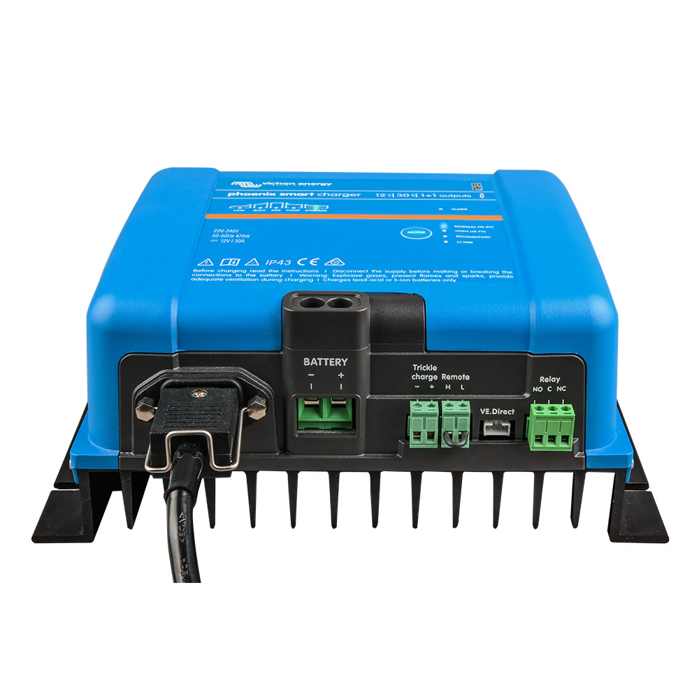 Victron Phoenix Smart IP43 Charger 12/30 (1+1) 120-240VAC Requires 5-15P Mains Cord [PSC123051095] - Image 2