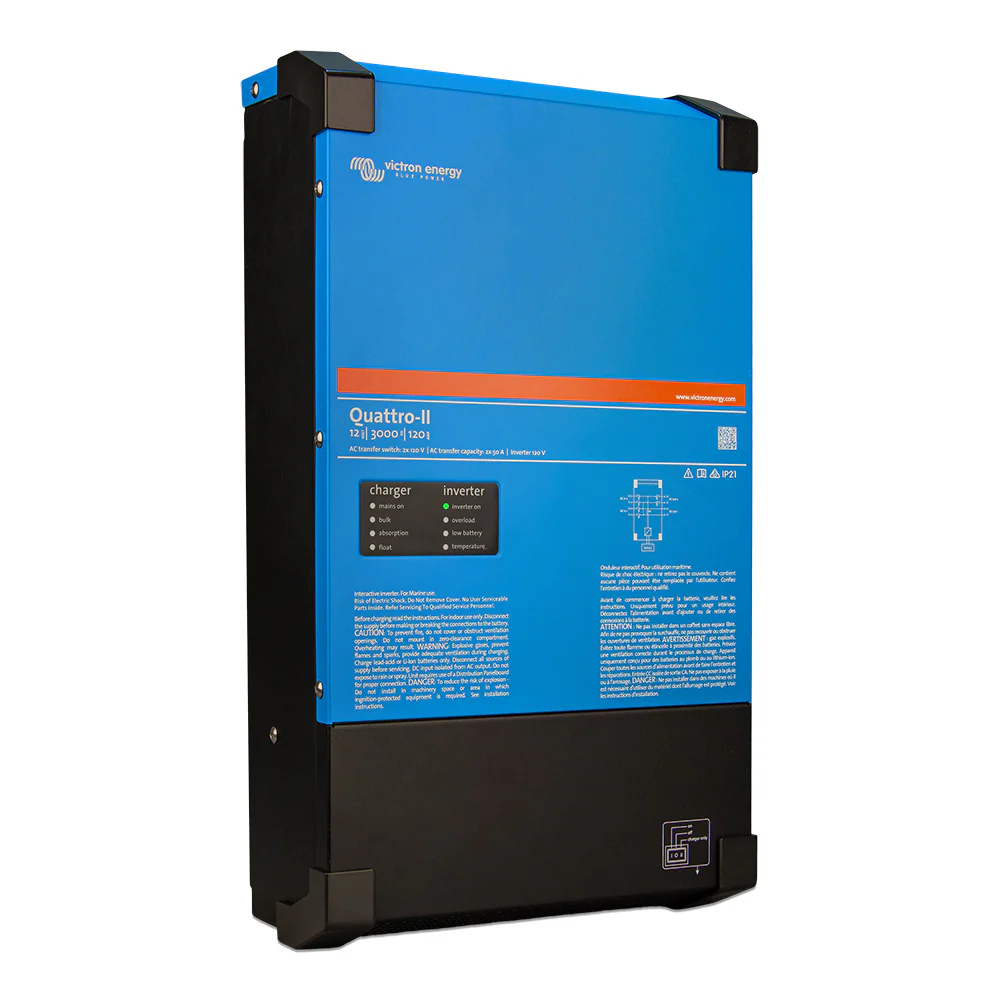 Victron Quattro-II - 12/3000 - 120-50/50 - 2X 120V [QUA122305130] - Image 2
