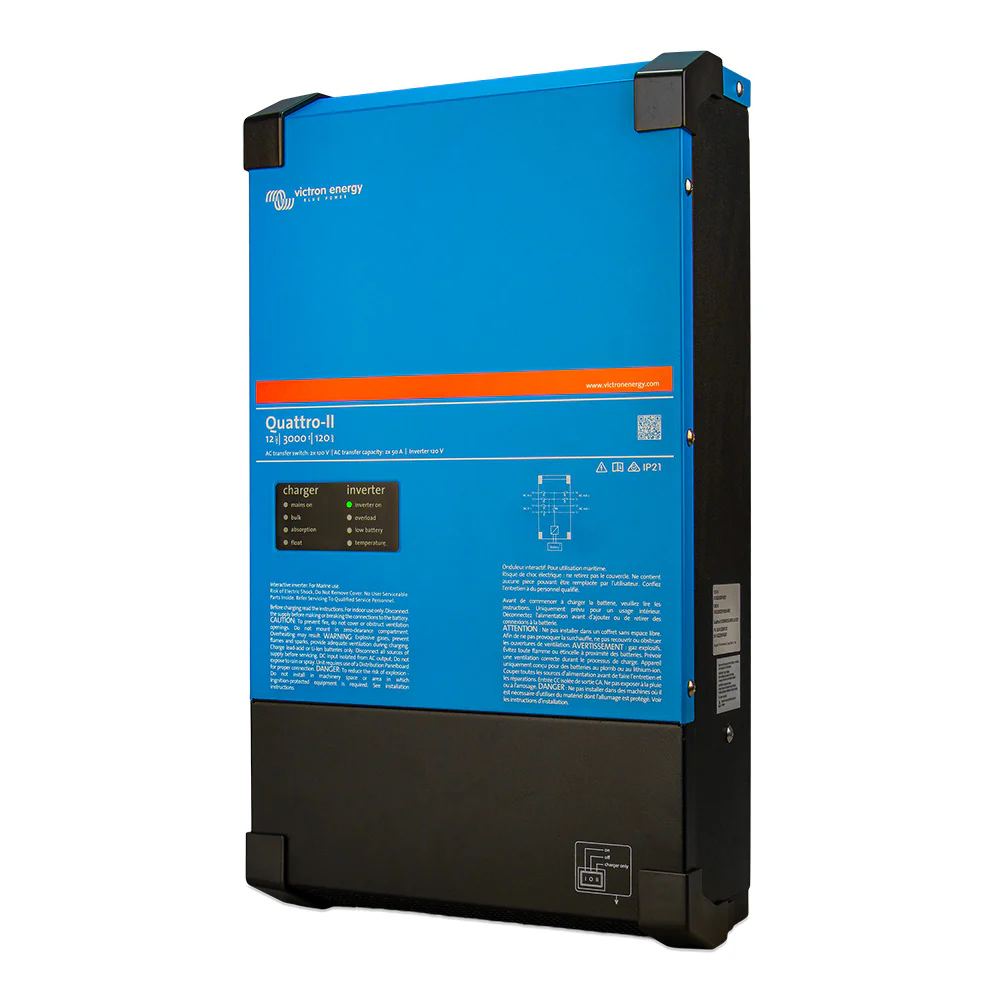 Victron Quattro-II - 24/3000 - 70-50/50 - 2X 120V [QUA242305130] - Image 3