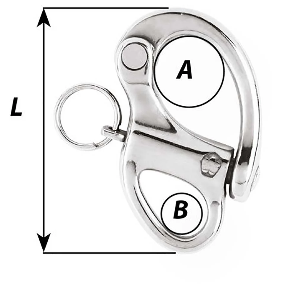 Wichard 2-3/4" Snap Shackle w/Fixed Eye - 70mm [2472W] - Image 2